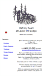 Mobile Screenshot of laurelmilllodge.com